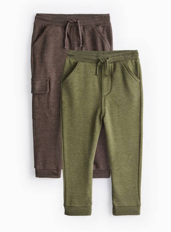 Khaki & Brown Joggers 2 Pack 5-6 years