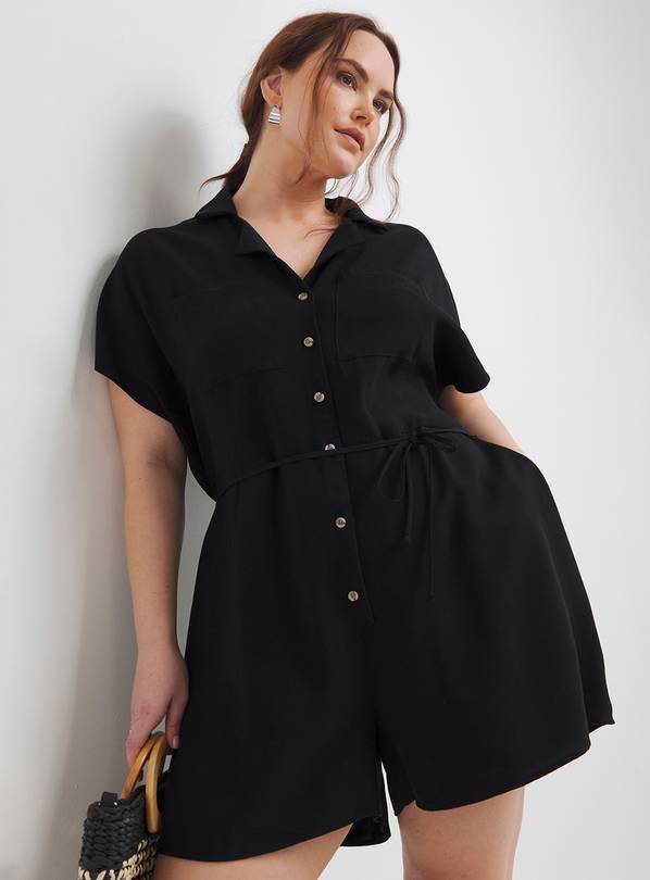 SIMPLY BE Button Through Playsuit 32