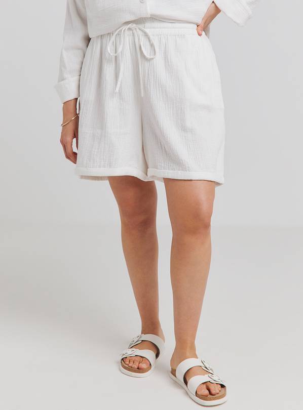 SIMPLY BE Cheesecloth Shorts 30