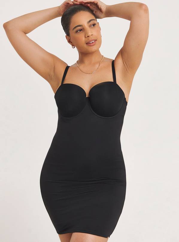 FIGLEAVES Smoothing Shaping U/W Padded Multiway Shaping Slip Black 36E