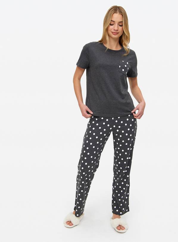 Mono Spot Printed Pyjama Set M