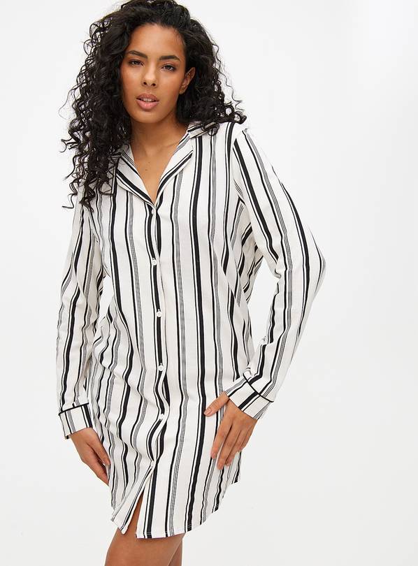 Mono Stripe Jersey Nightshirt XL