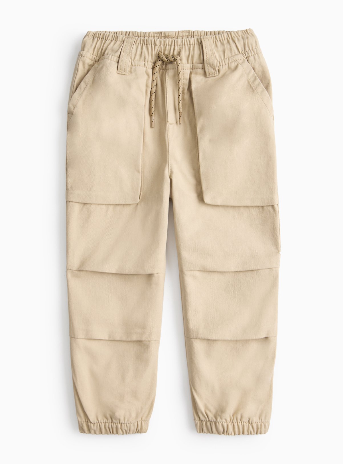 Stone Woven Cargo Trousers 4-5 years