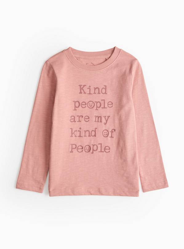 Pink Kindness Long Sleeve T-Shirt  1-2 years