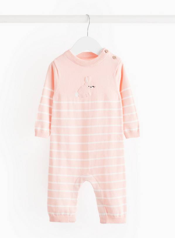Pink Bunny Knitted Romper 18-24 months
