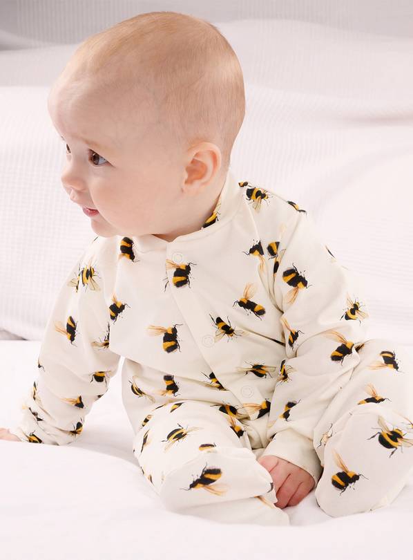 FRED & NOAH Bee Print Sleepsuit 3-6 Month