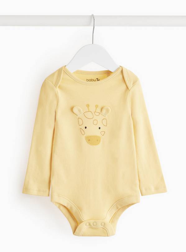 Yellow Giraffe Long Sleeve Bodysuit 18-24 months