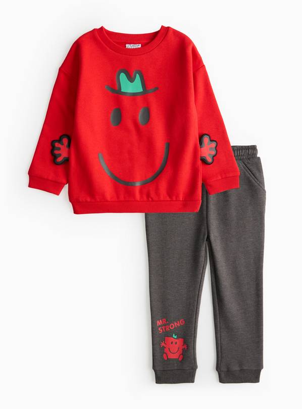 Mr Strong Red Mr Men Sweatshirt & Joggers Set 4-5 years