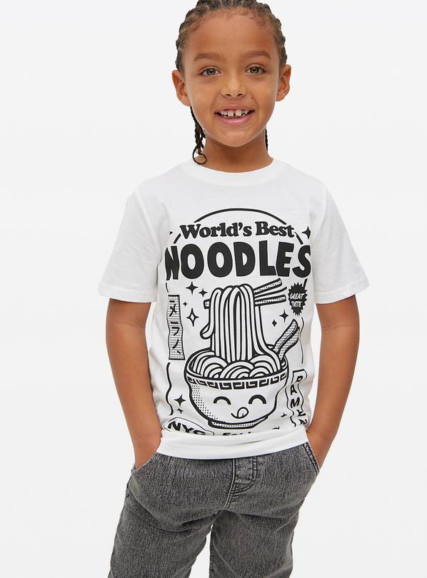 Noodle Graphic Print Short Sleeve T-Shirt 13 years