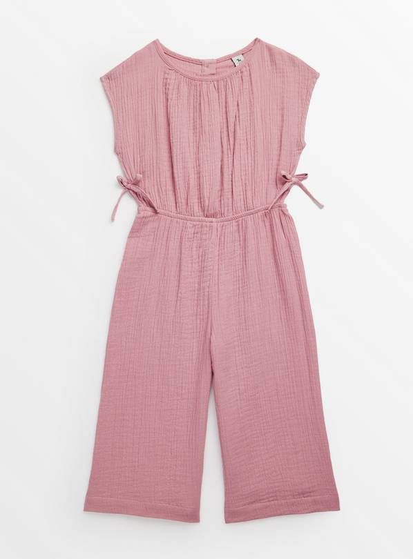 Pink Cut-Out Detail Culotte Jumpsuit 9 years