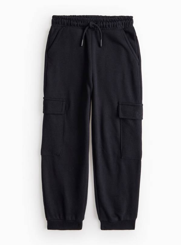 Black Cargo Oversized Joggers  5 years