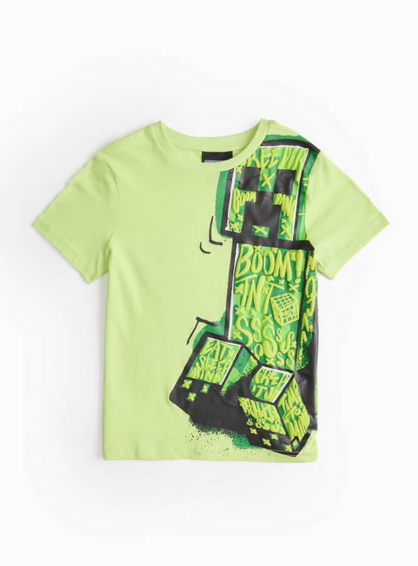 Minecraft Graphic Green T-Shirt 5 years