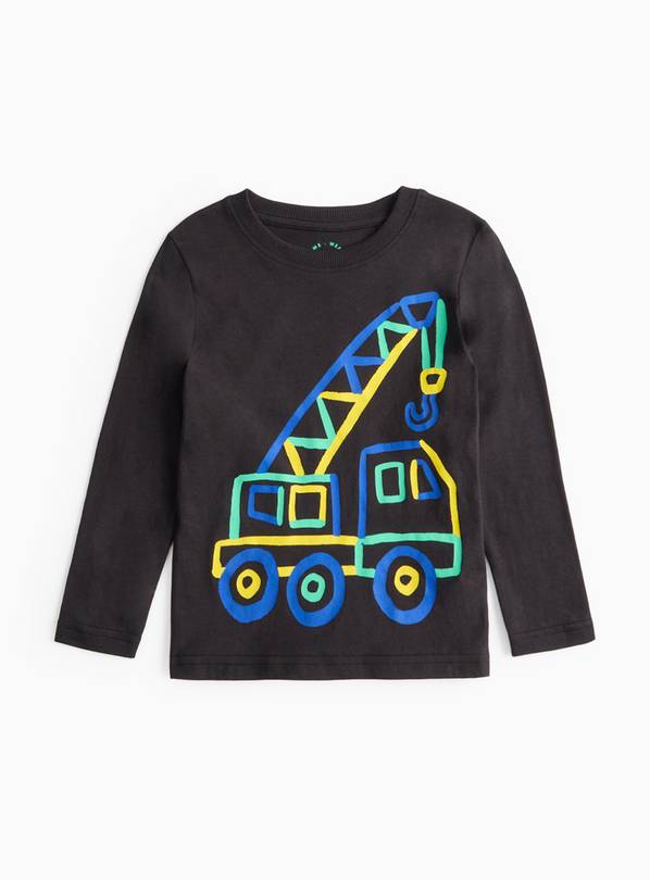 Digger Design Long Sleeve T-Shirt 3-4 years