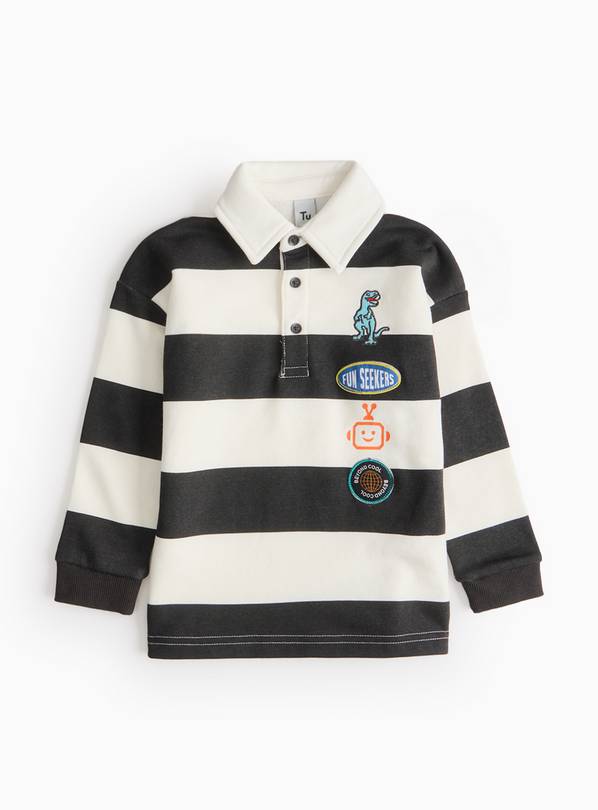 Mono Block Stripe Rugby Shirt 1-2 years