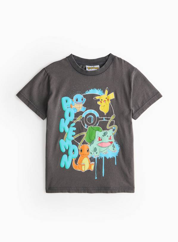 Pokemon Print Grey T-Shirt 5 years