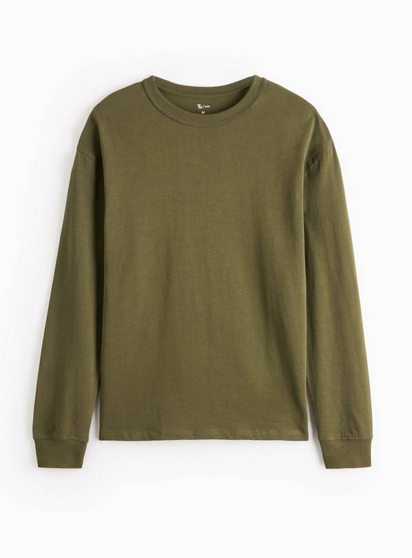 Khaki Midweight Long Sleeve Top S