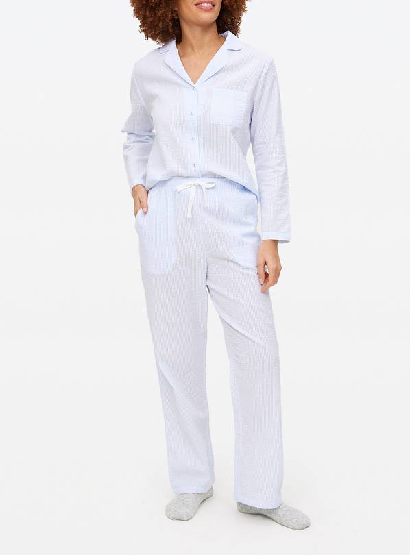 Blue Stripe Co-ord Pyjama Bottoms 8