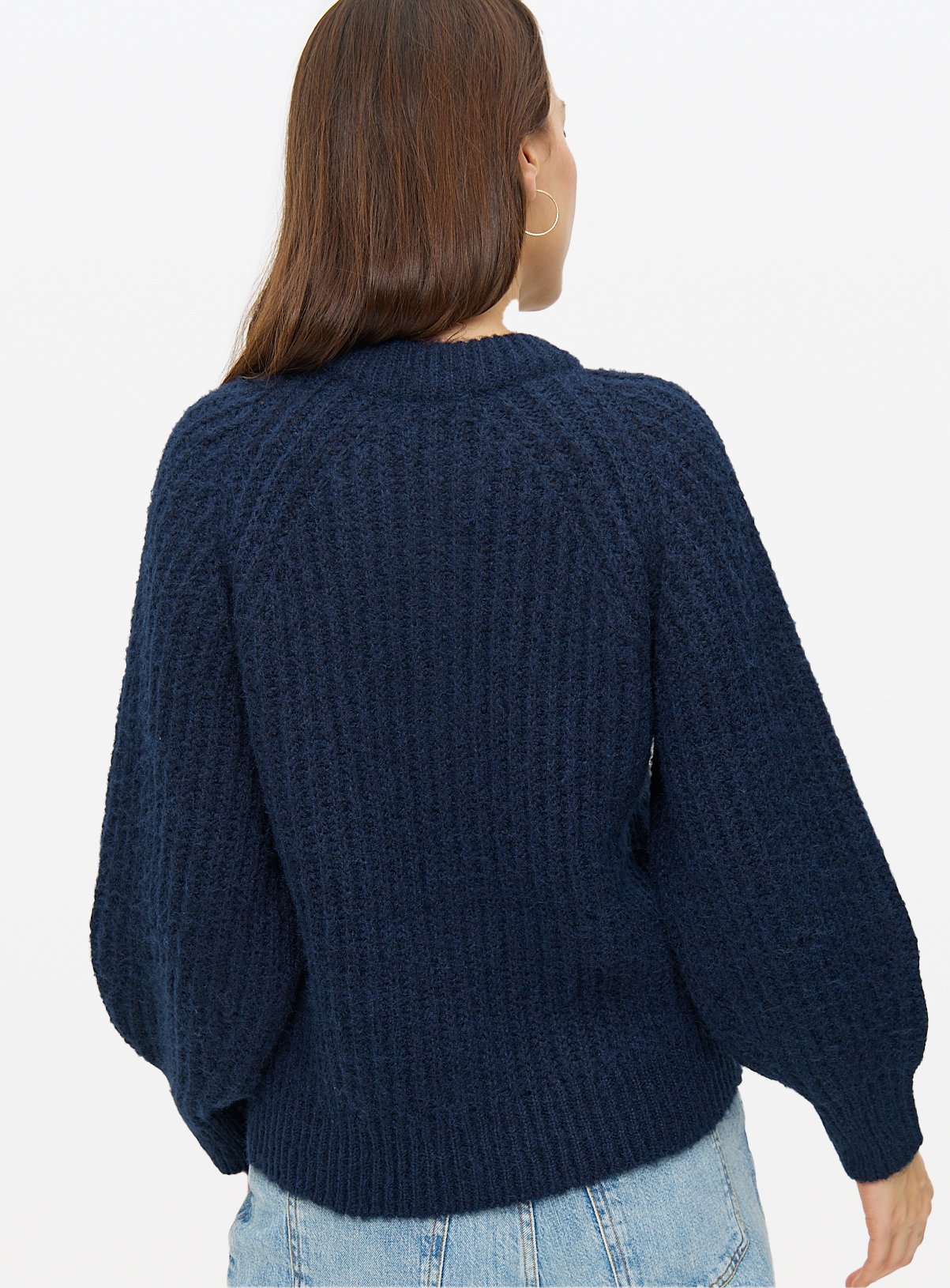 Navy Raglan Sleeve Cardigan 12 - Image 4 thumbnail