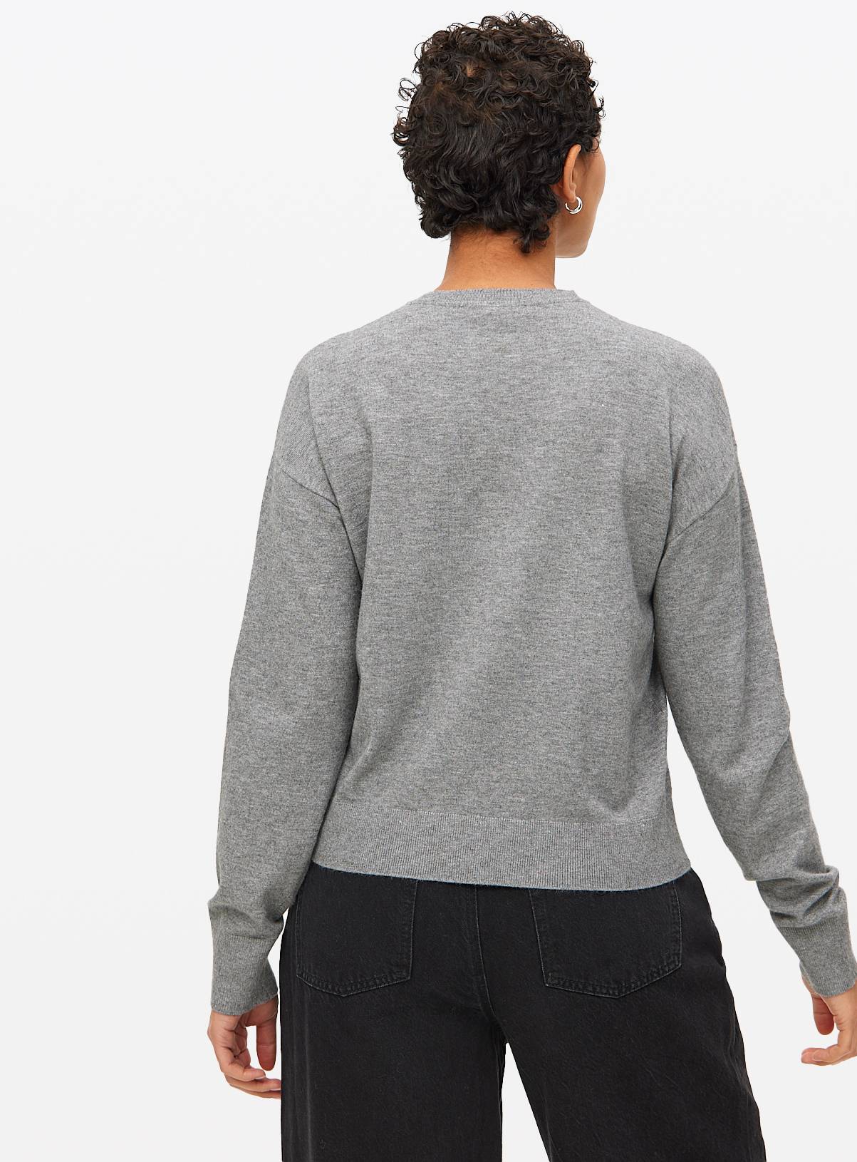 Grey Soft Touch Pocket Jumper 8 - Image 4