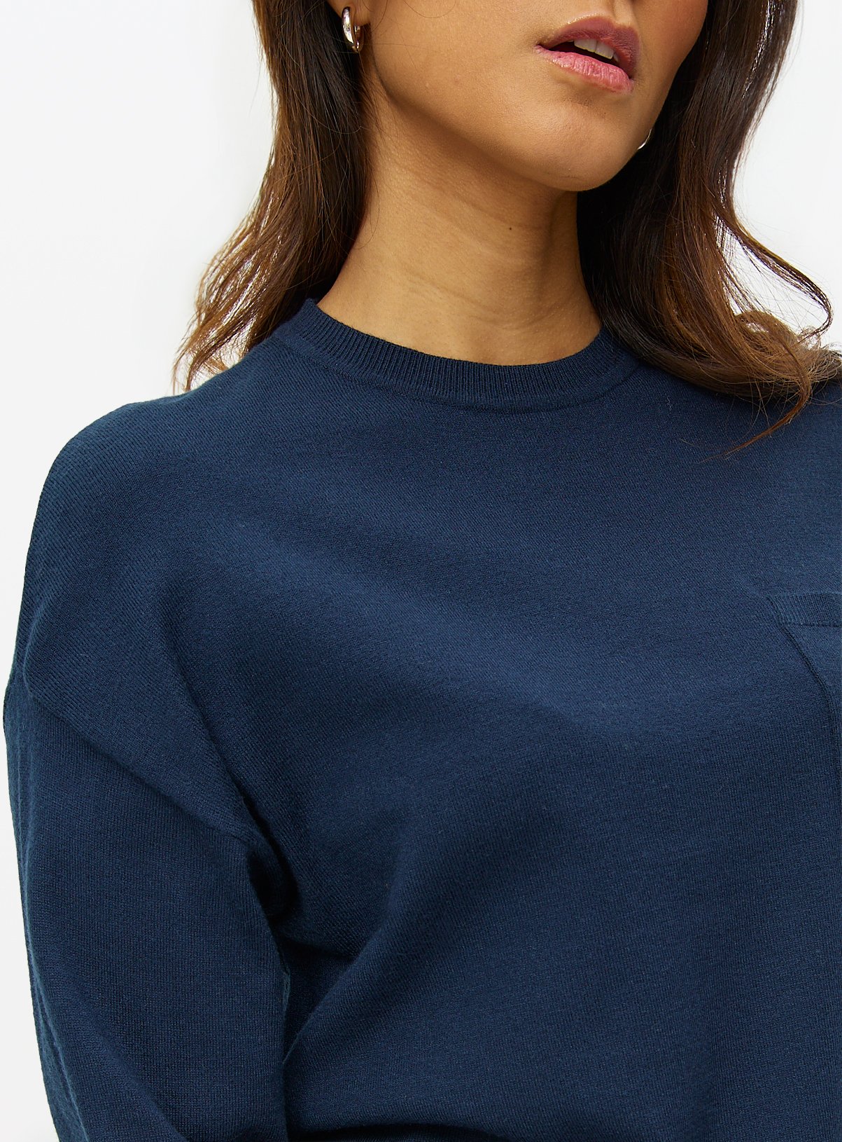 Navy Soft Touch Pocket Jumper 8 - Image 3 thumbnail