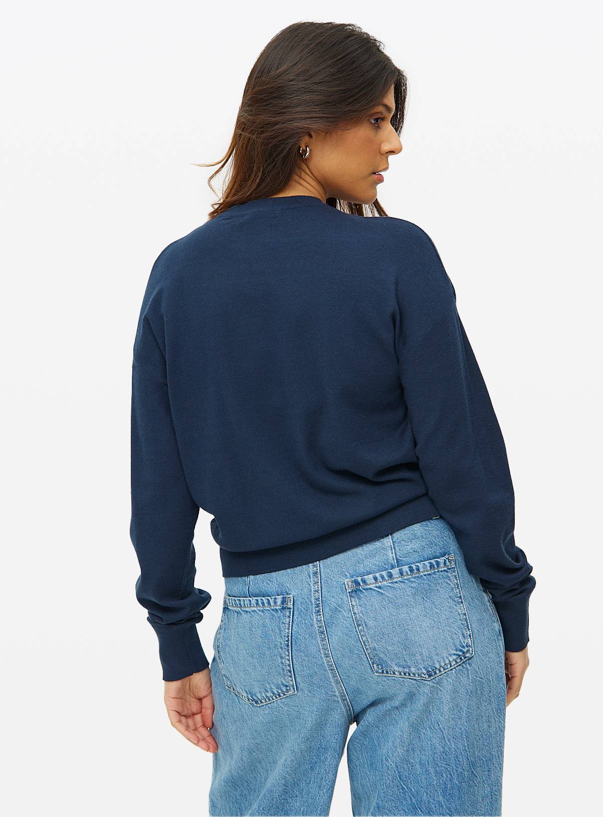 Navy Soft Touch Pocket Jumper 8 - Image 4