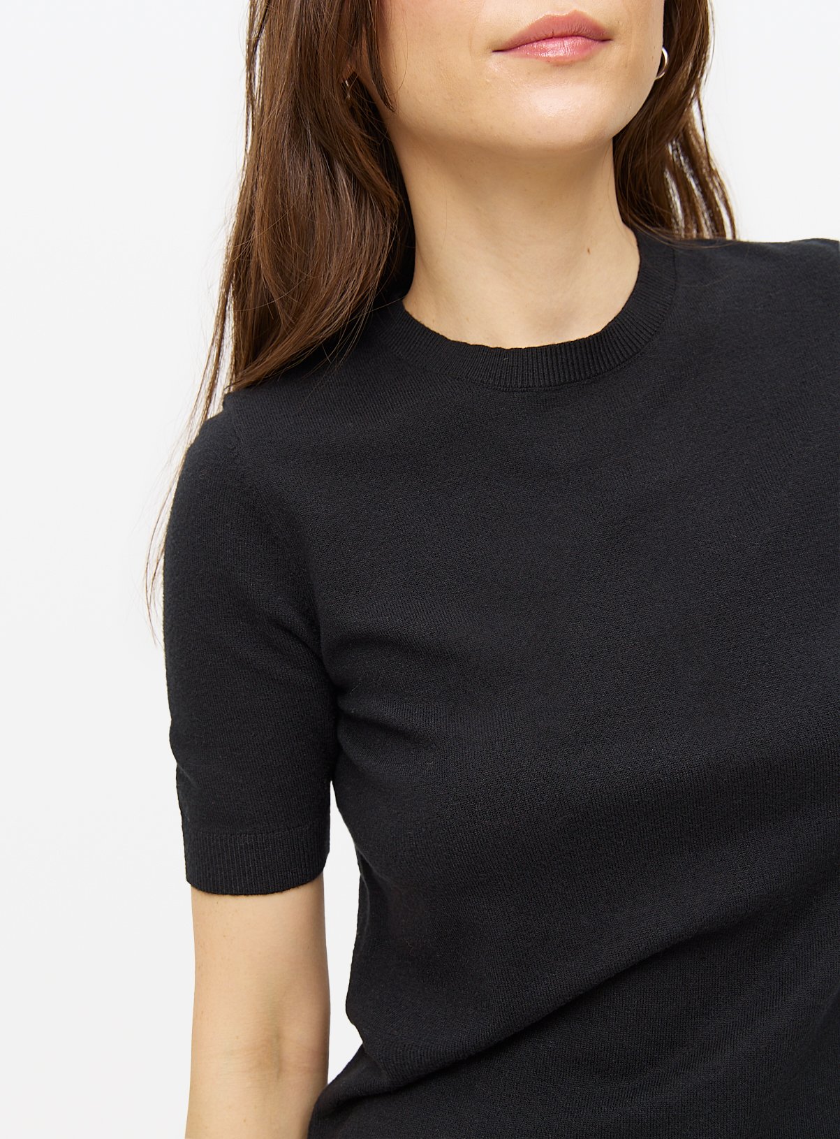 Black Soft Touch Short Sleeve Jumper 20 - Image 3 thumbnail