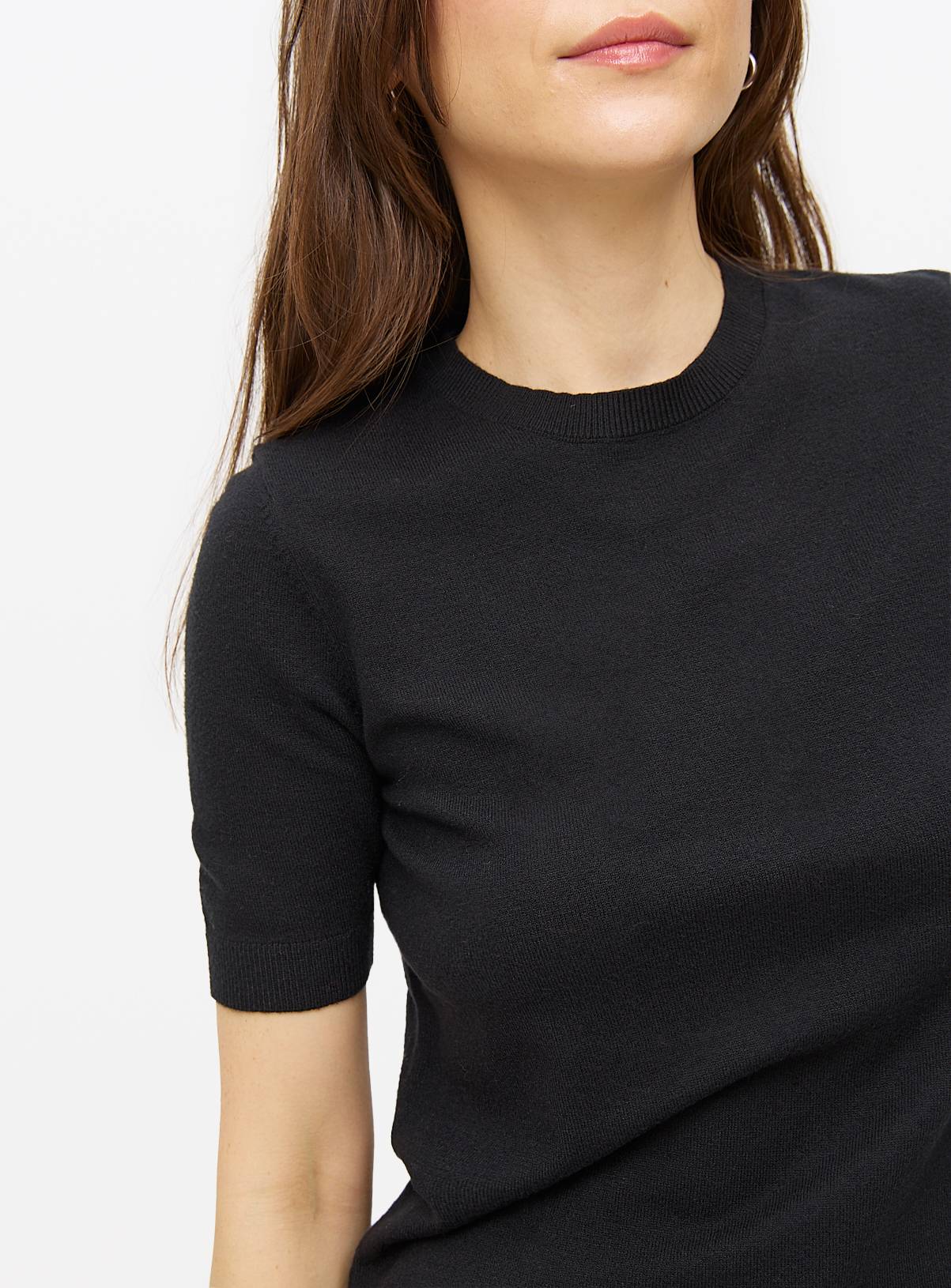 Black Soft Touch Short Sleeve Jumper 20 - Image 3