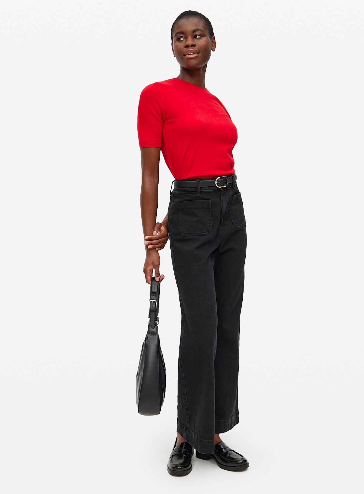 Red Soft Touch Short Sleeve Jumper 12 - Image 2 thumbnail