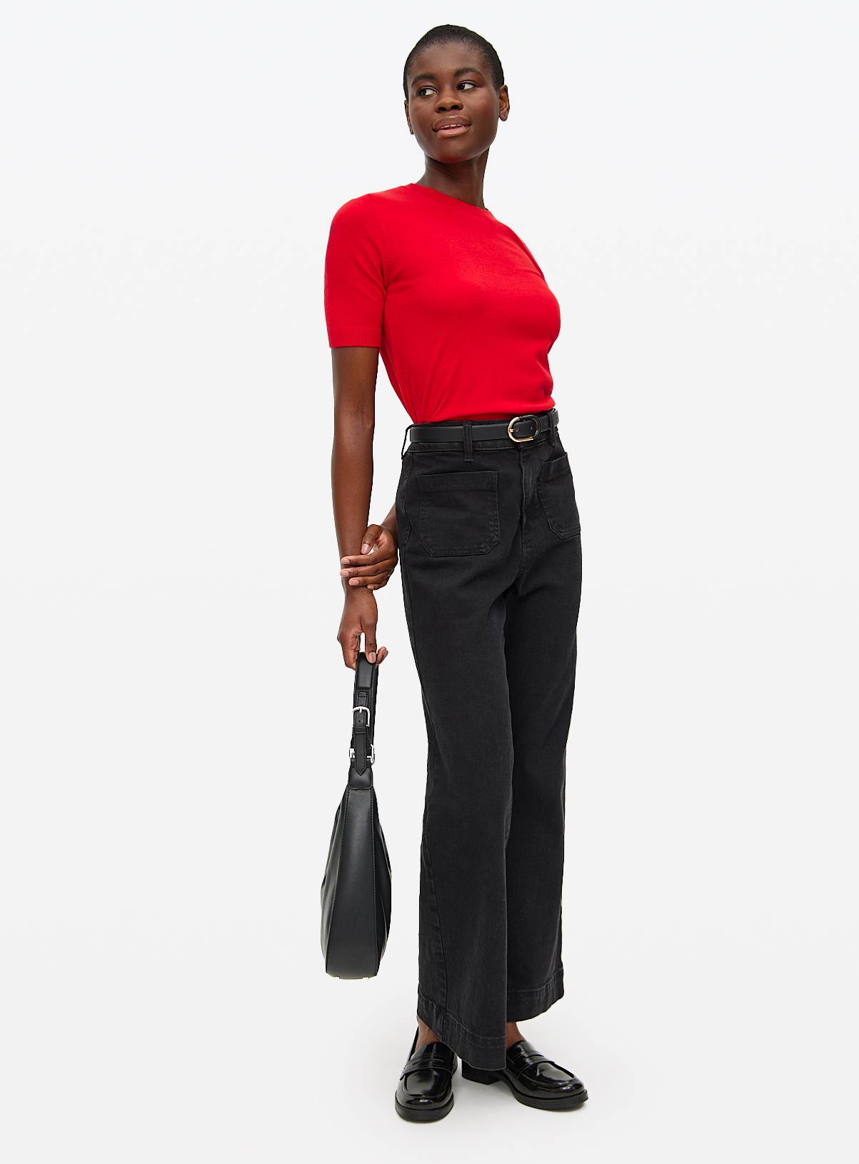 Red Soft Touch Short Sleeve Jumper 12 - Image 2