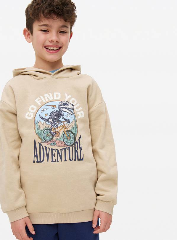 Stone Dino Adventure Graphic Hoodie 6 years