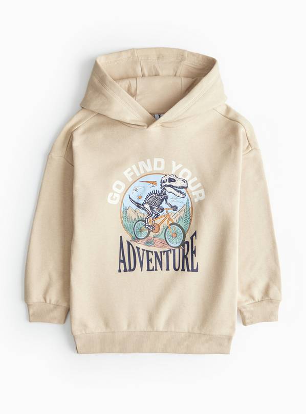 Stone Dino Adventure Graphic Hoodie 8 years