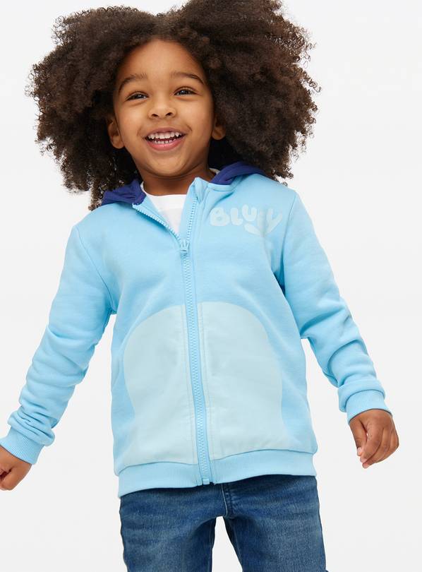 Bluey Character Print Hood Zip-Through Hoodie 1-2 years