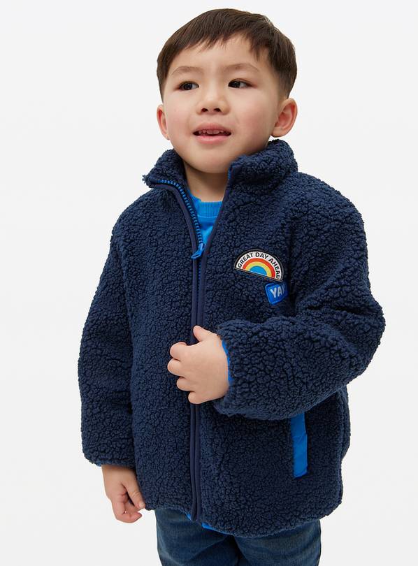 Navy Great Day Ahead Logo Fleece Jacket 2-3 years