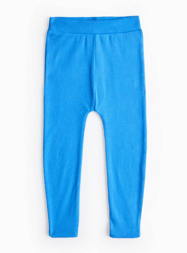 Blue Ribbed Leggings 2-3 years