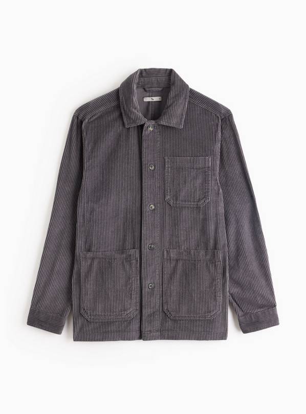 Charcoal Corduroy Chore Jacket S