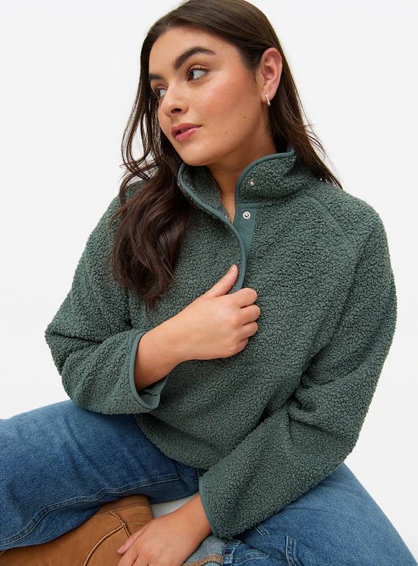 Dark Green Funnel Neck Fleece XXL