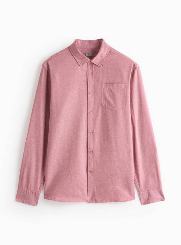 Pink Long Sleeve Oxford Shirt XXL