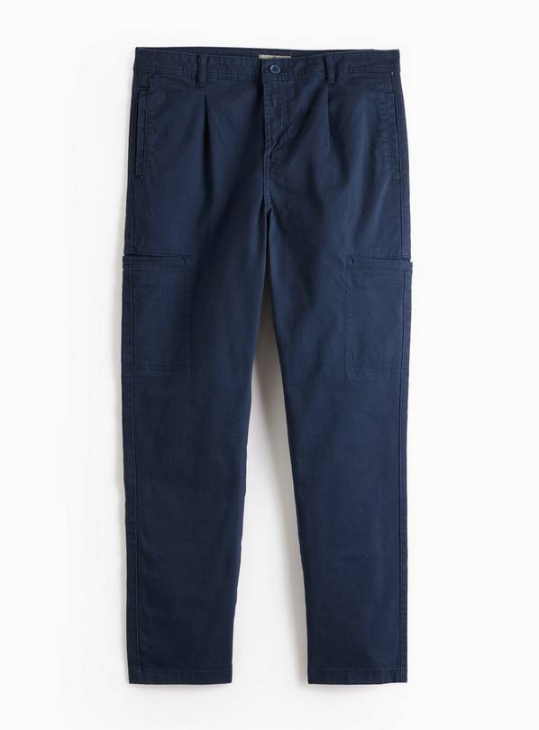 Navy Utility Cargo Trousers  34R