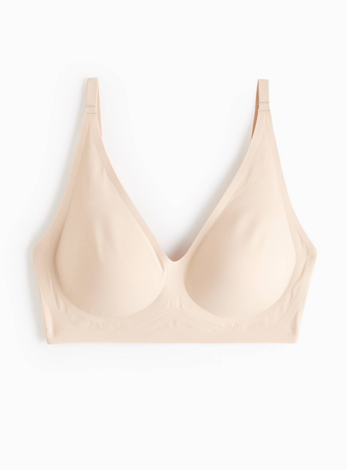 Beige Bonded Flexform™ High Apex Plunge Bra XS - Image 3