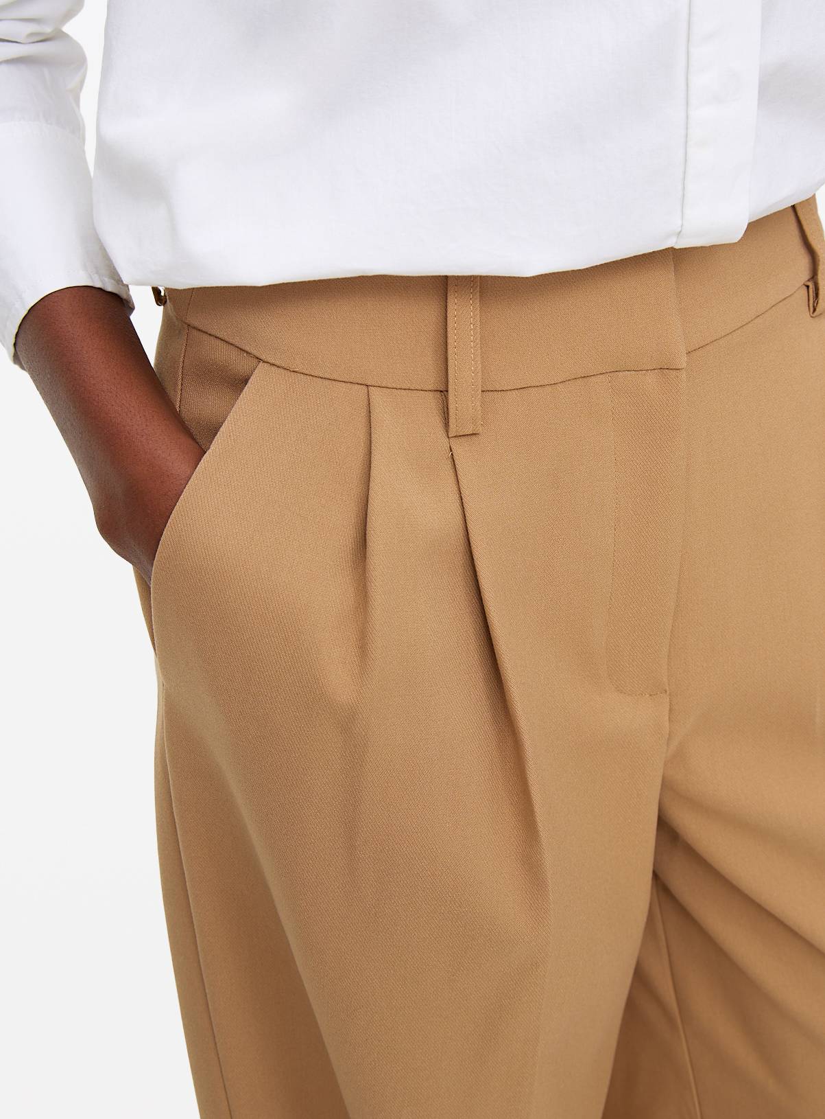 Stone Ultra Wide Leg Tailored Trousers 24L - Image 3