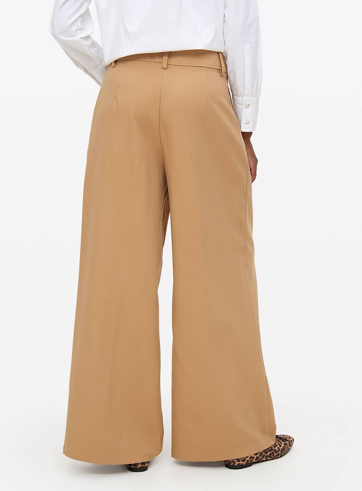 Stone Ultra Wide Leg Tailored Trousers 24L - Image 4