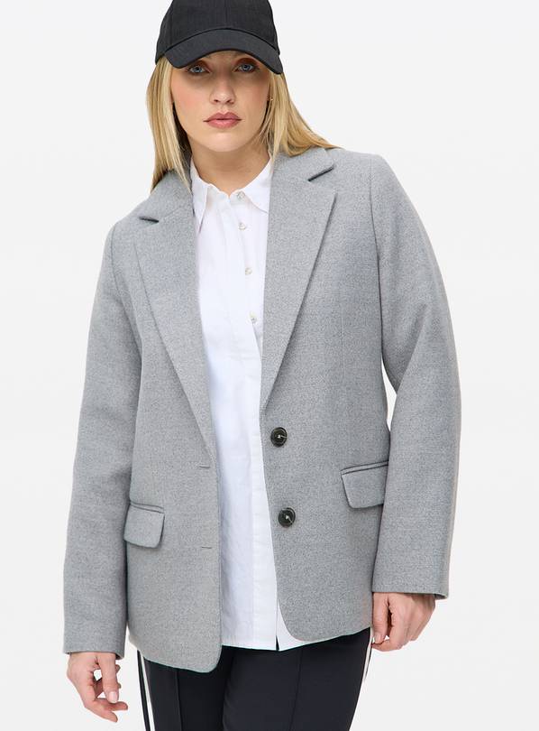 Grey Heavyweight Relaxed Blazer 16