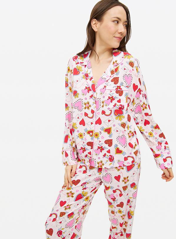 Tattoo Heart Print Traditional Pyjamas 10