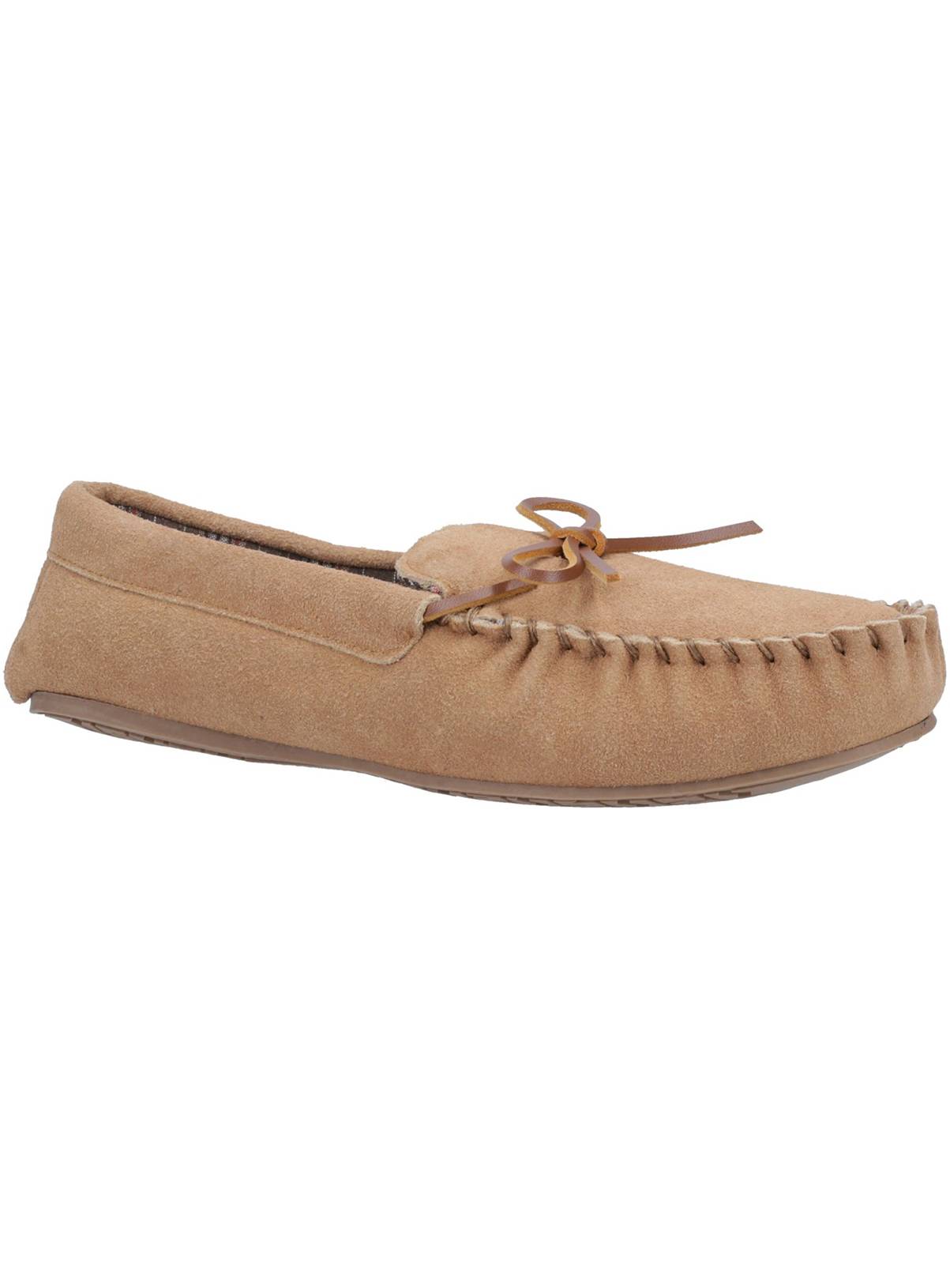 HUSH PUPPIES Clyde Suede Slippers Tan 10 - Image 1