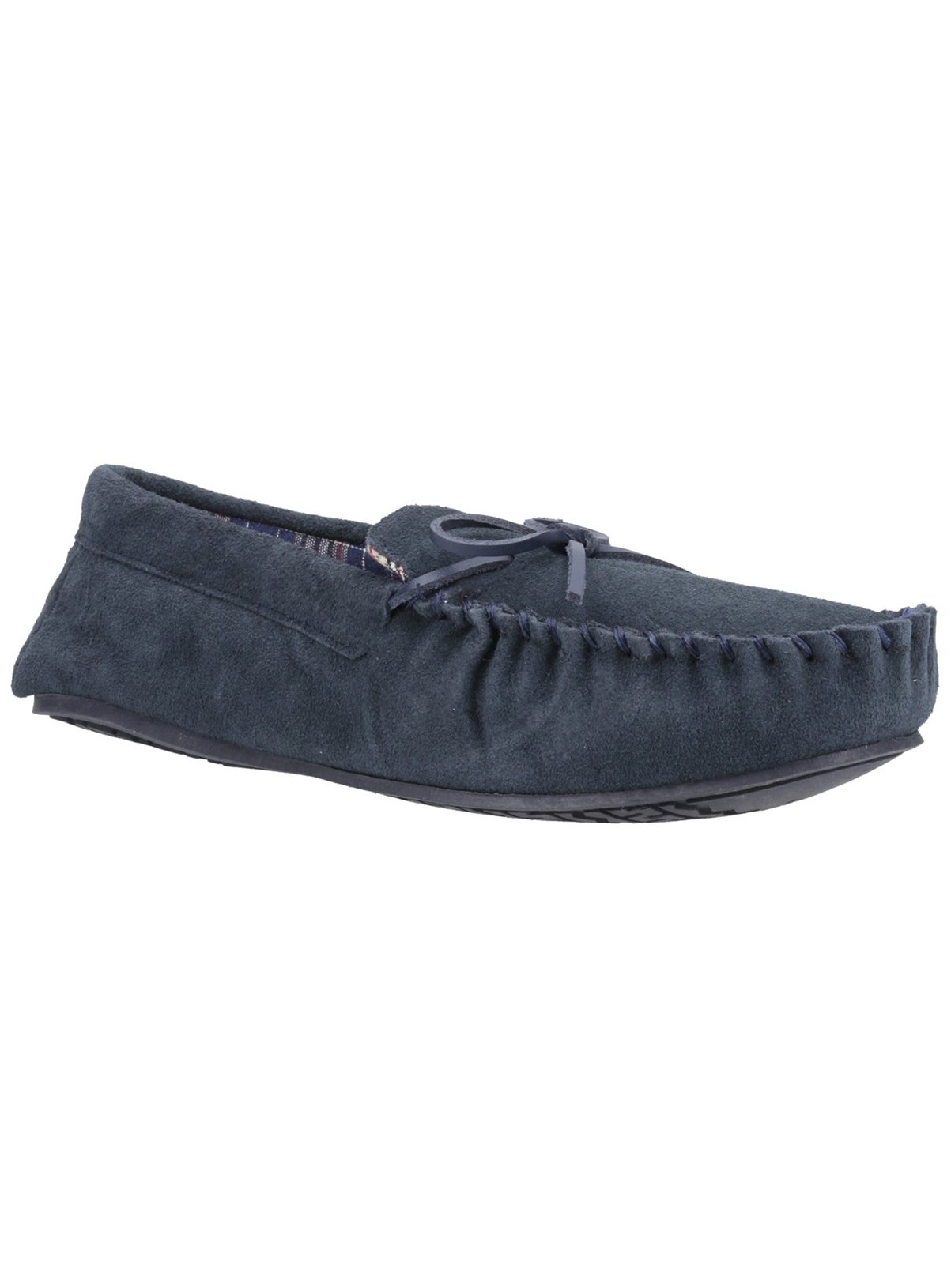 HUSH PUPPIES Clyde Suede Slippers Navy 12 - Image 1 thumbnail