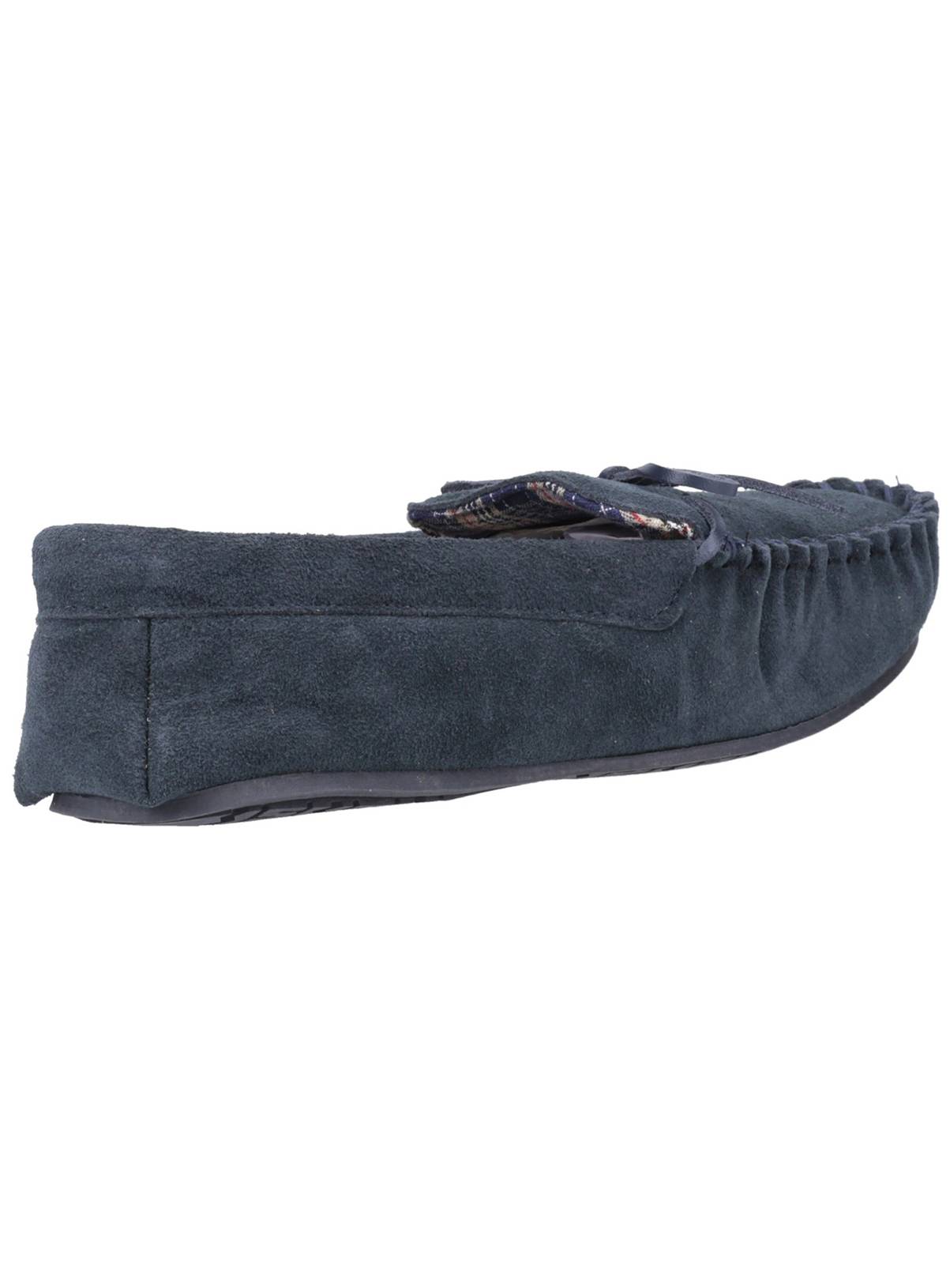 HUSH PUPPIES Clyde Suede Slippers Navy 12 - Image 2