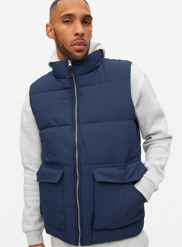 Navy Padded Gilet M