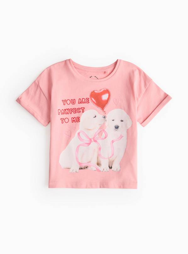 Pink Pawfect Dog Graphic T-Shirt 2-3 years