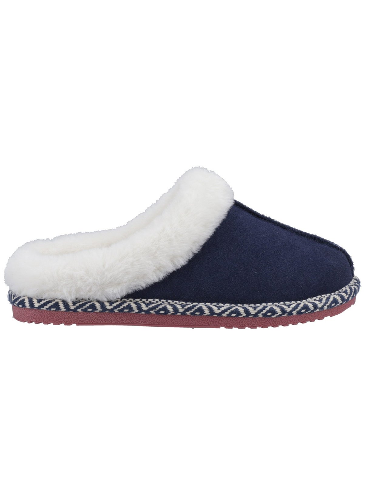 HUSH PUPPIES Amara Suede Slippers Navy 7 - Image 4 thumbnail