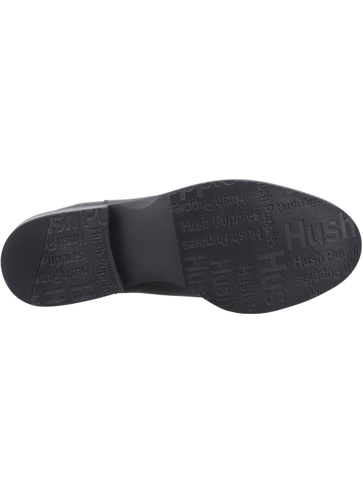 HUSH PUPPIES Viola Leather Ankle Boots Black 8 - Image 3